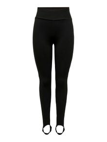 ONLY Pantalons Slim Fit Taille haute -Black - 15305987