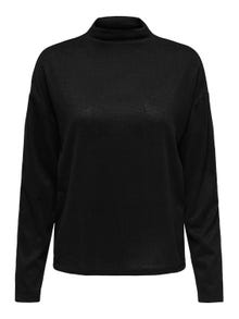 ONLY TOP WITH HIGH NECK -Black - 15306038