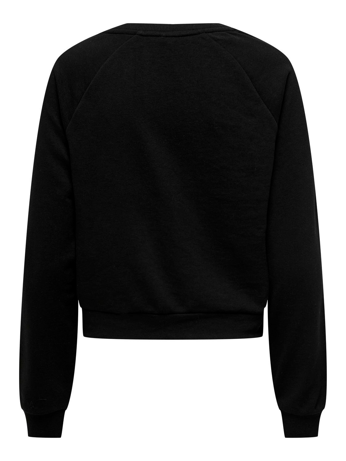 ONLY Regular fit O-hals Sweatshirt -Black - 15306082