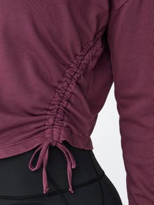 ONLY Locker geschnitten Rundhals Tief angesetzte Schulter Sweatshirt -Windsor Wine - 15306112