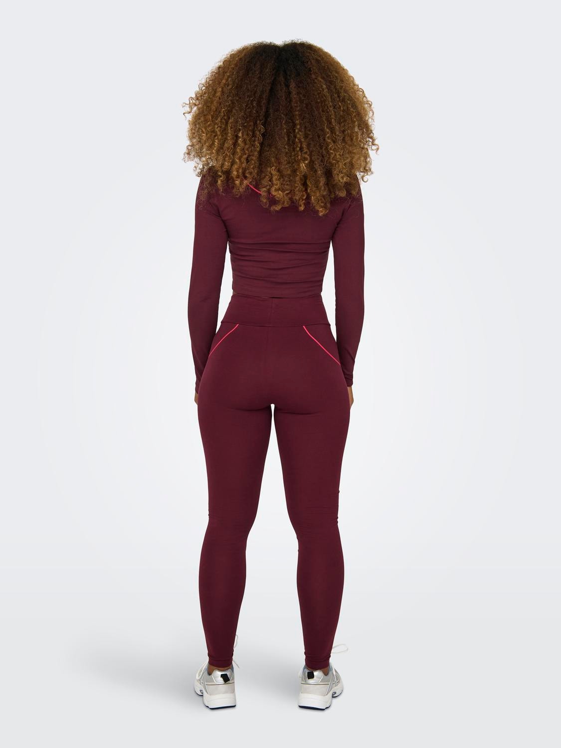 ONLY Slim Fit Hohe Taille Leggings -Windsor Wine - 15306396