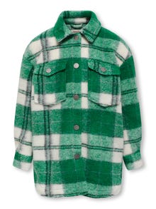 ONLY Checked shacket -Green Bee - 15306402