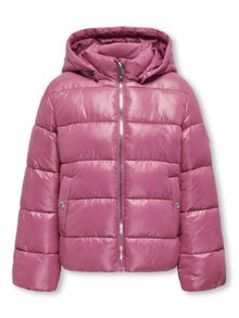 ONLY Abnehmbare Kapuze Steppjacke -Red Violet - 15306406