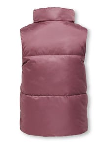 ONLY High stand-up collar Otw Gilet -Rose Brown - 15306414