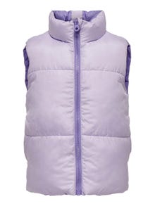 ONLY High stand-up collar Otw Gilet -Pastel Lilac - 15306414