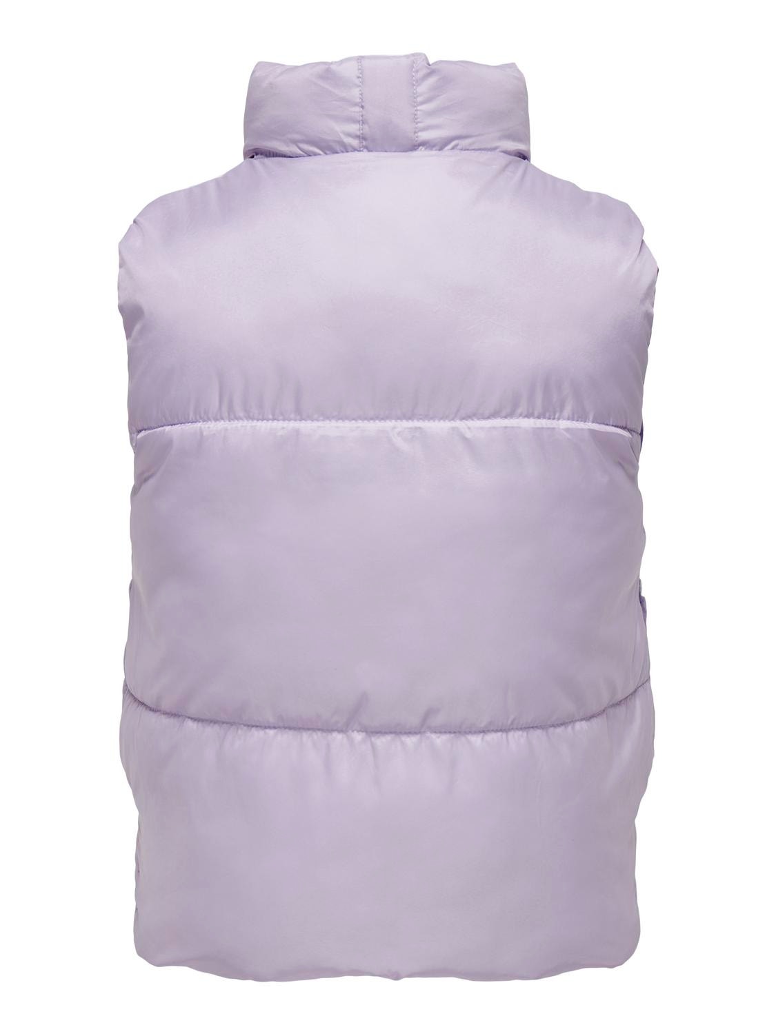 ONLY Chalecos de abrigo Cuello levantado -Pastel Lilac - 15306414