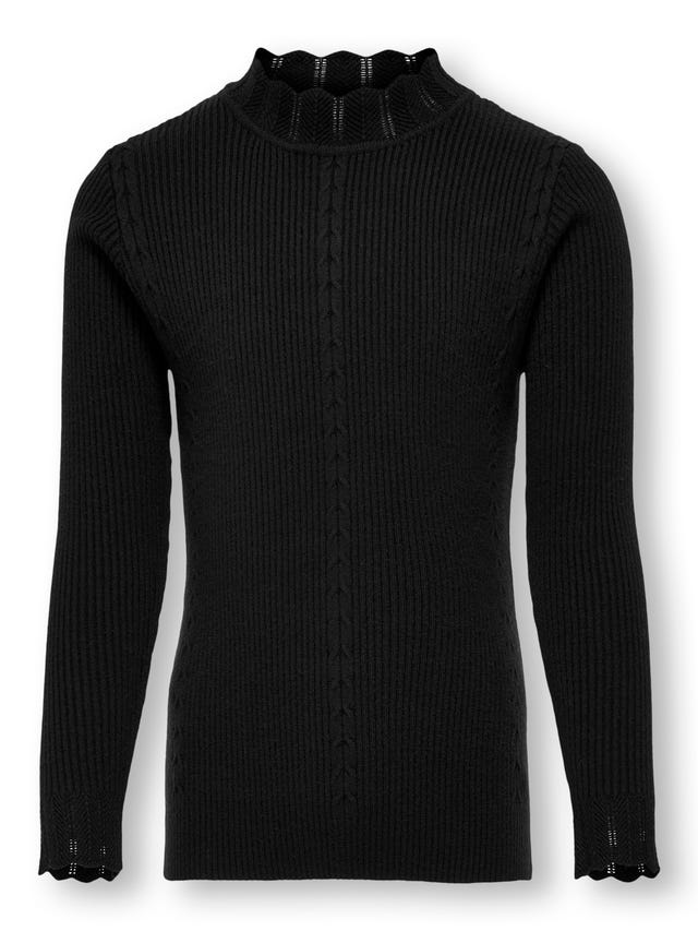 ONLY Regular Fit High neck Ribbed cuffs Pullover - 15306422