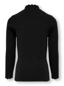 ONLY Regular Fit High neck Ribbed cuffs Pullover -Black - 15306422
