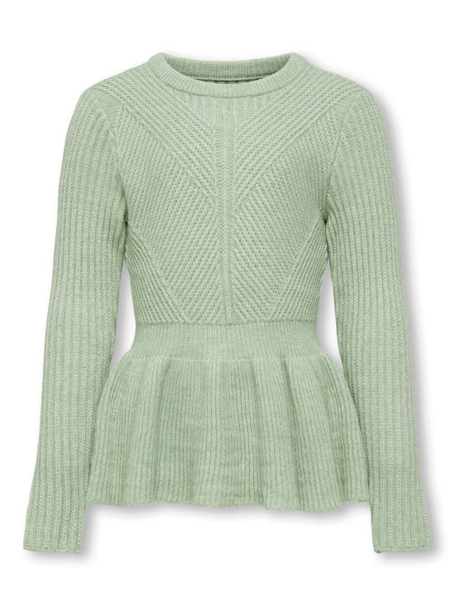 ONLY Knitted pullover with peplum detail - 15306443