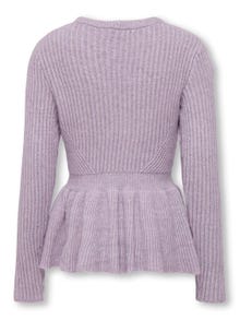 ONLY Knitted pullover with peplum detail -Lavendula - 15306443