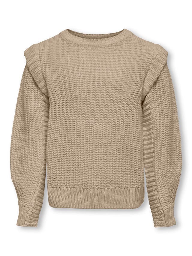ONLY O-neck knitted pullover - 15306449