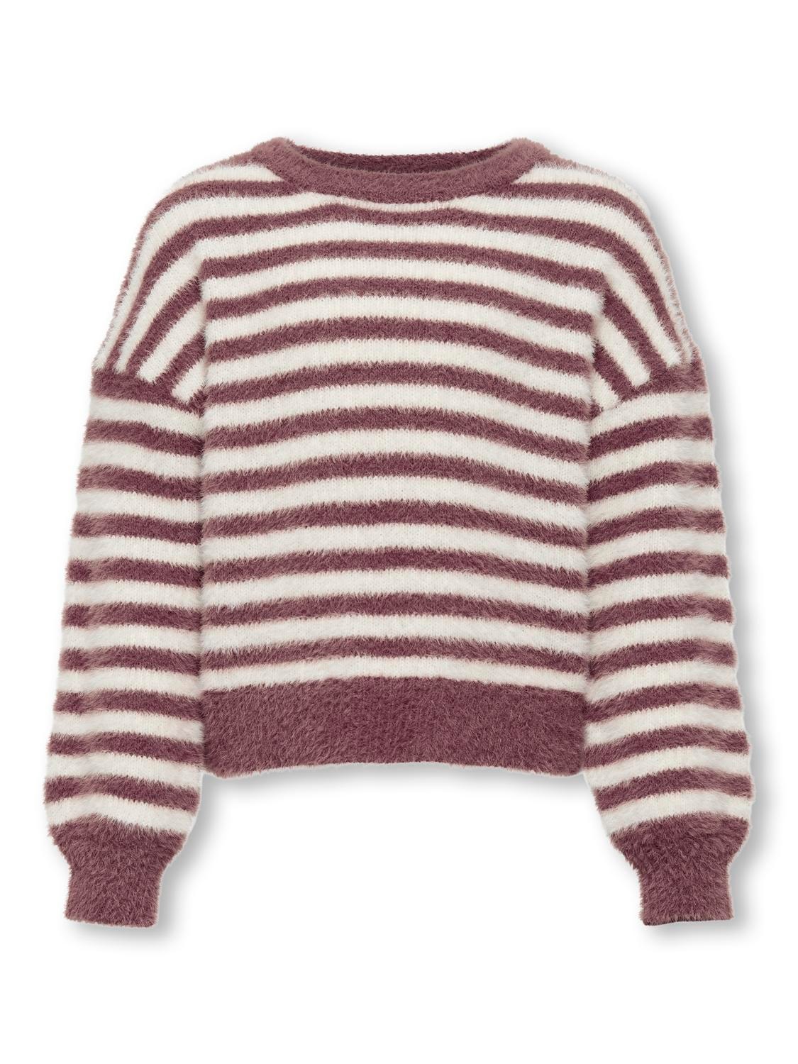 ONLY O-neck knitted pullover -Rose Brown - 15306452