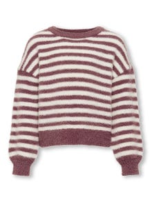 ONLY Pull-overs Standard Fit Col rond Bas hauts Épaules tombantes -Rose Brown - 15306452