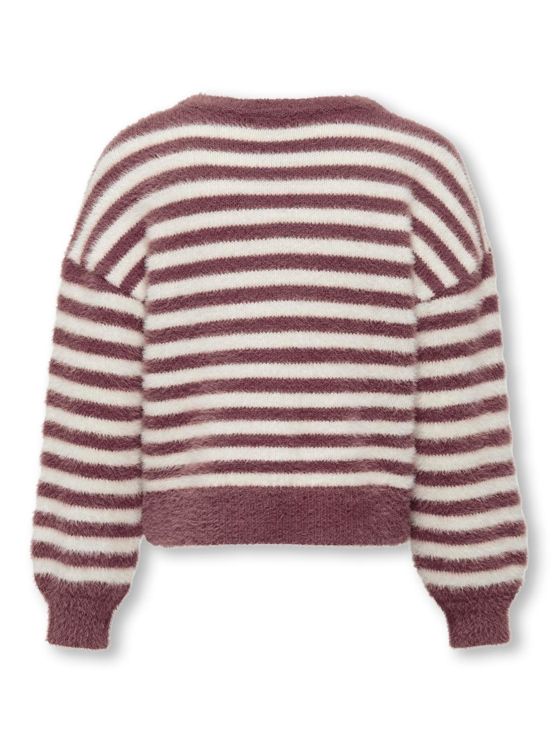 ONLY O-neck knitted pullover -Rose Brown - 15306452