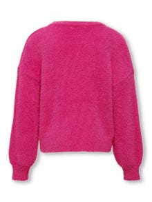 ONLY Pull-overs Standard Fit Col rond Bas hauts Épaules tombantes -Fuchsia Purple - 15306452