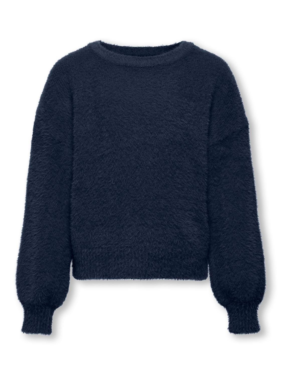 O-neck knitted pullover | Dark Blue | ONLY®