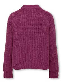 ONLY o-neck knit pullover -Red Violet - 15306455