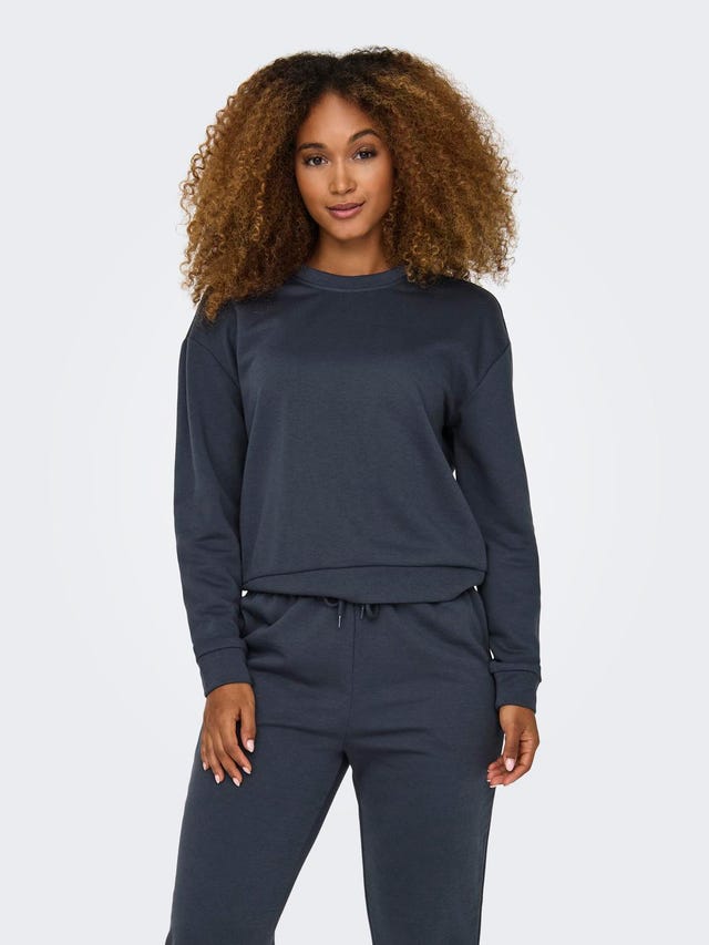 ONLY Sweat-shirt Regular Fit Col rond Épaules tombantes - 15306488