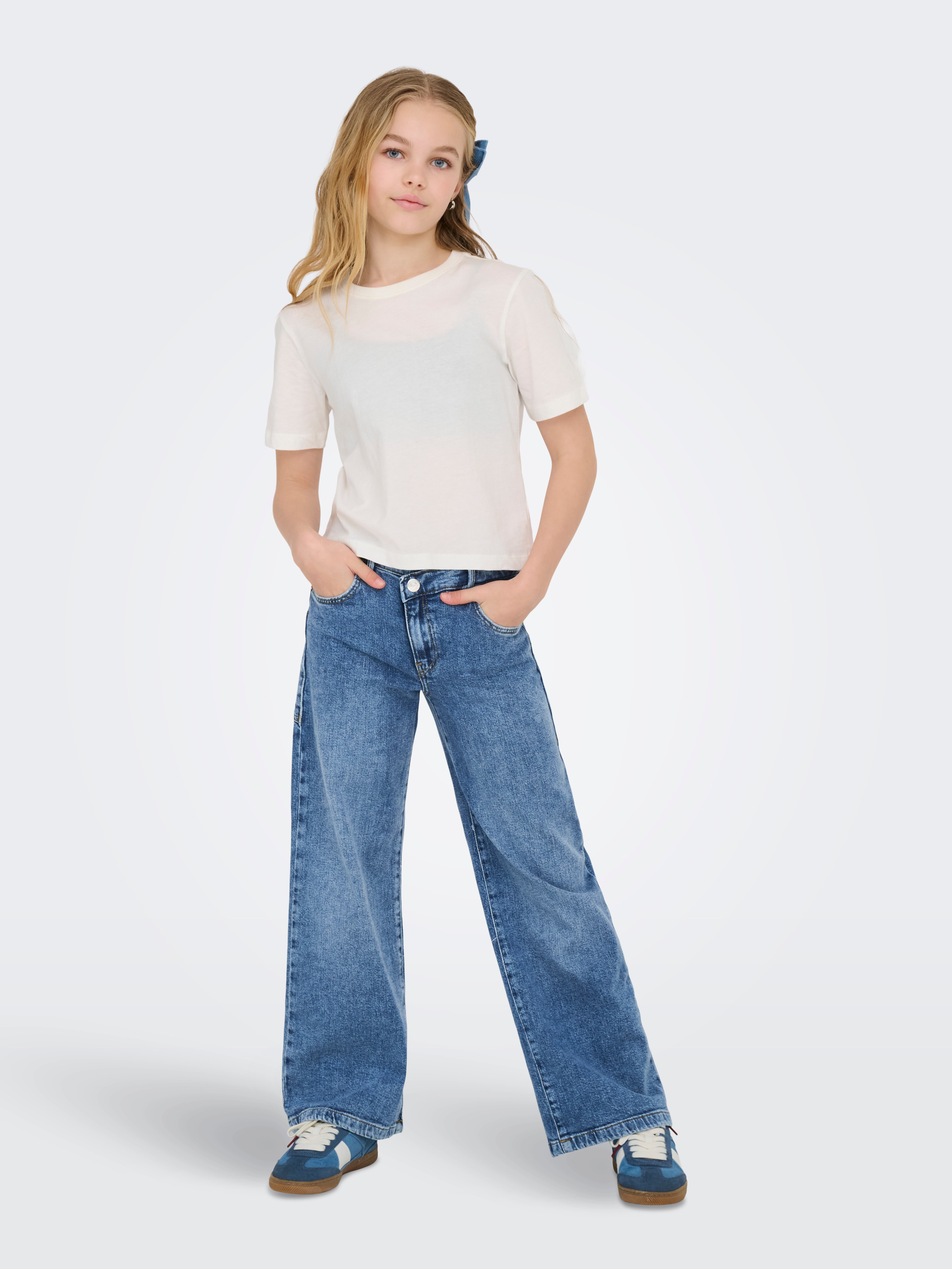 KOGCHERRY Wide Leg Fit Jeans | Medium Blue | ONLY®