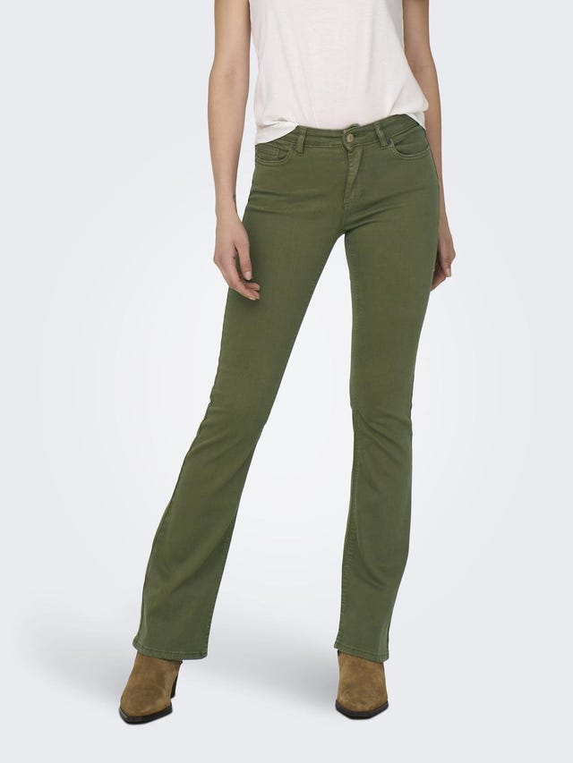 ONLY Flared Fit Mid waist Trousers - 15306523