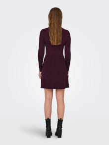 ONLY Mini o-neck knitted dress -Port Royale - 15306551