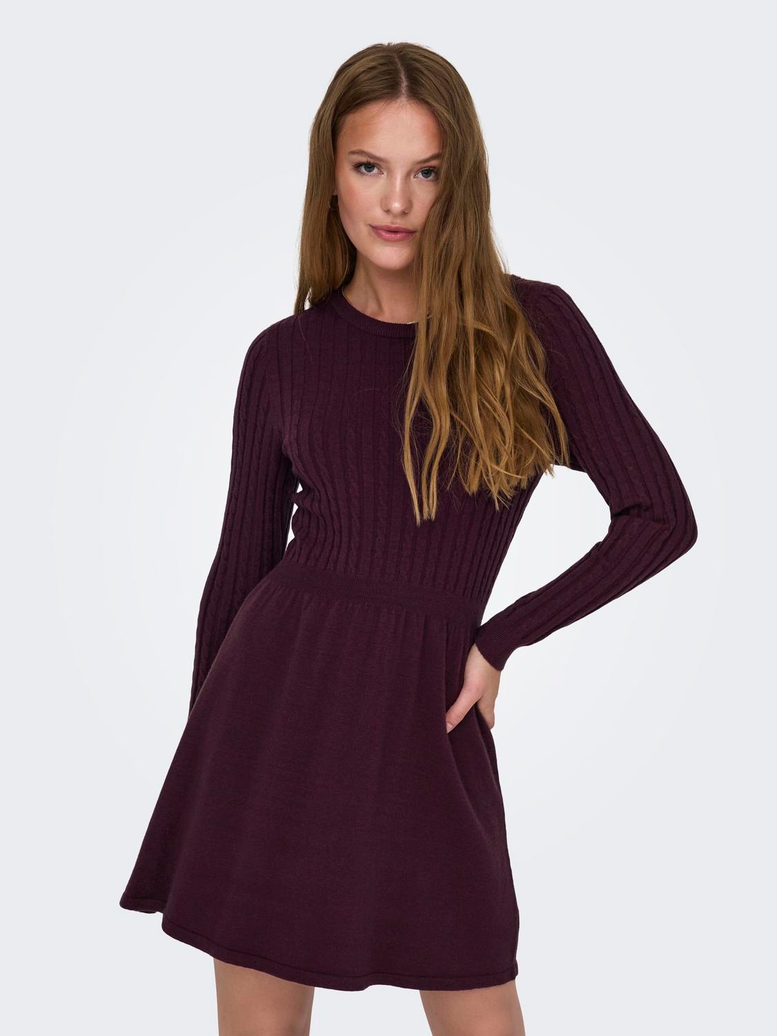 with | knitted 30% o-neck discount! ONLY® Mini dress