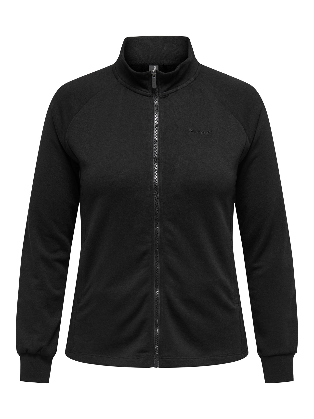 ONLY Regular Fit High neck Curve Sweatshirt -Black - 15306619