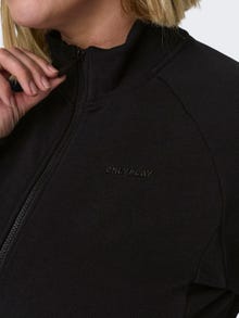ONLY Normal passform Hög hals Curve Sweatshirt -Black - 15306619