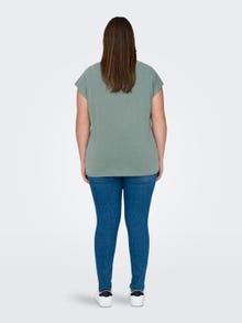 ONLY Regular Fit V-Neck Top -Chinois Green - 15306698