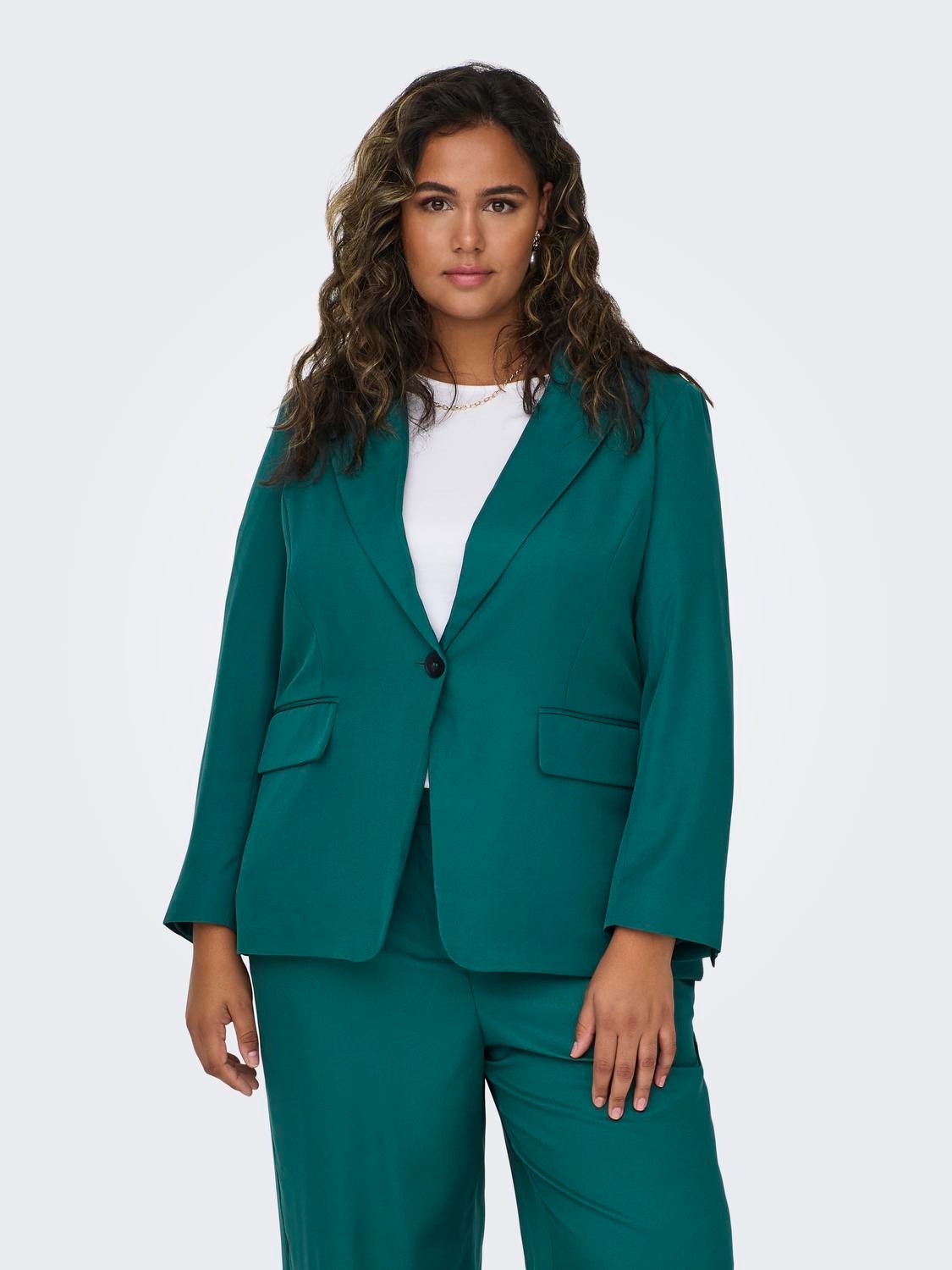 ONLY Blazers Oversize Fit Col à revers Curve -Bayberry - 15306759