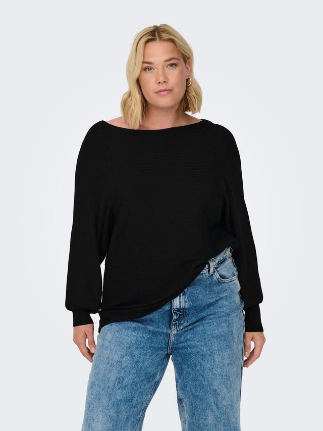 ONLY Curvy o-neck knitted pullover - 15306803