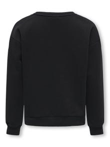 ONLY O-neck christmas sweatshirt -Black - 15306811
