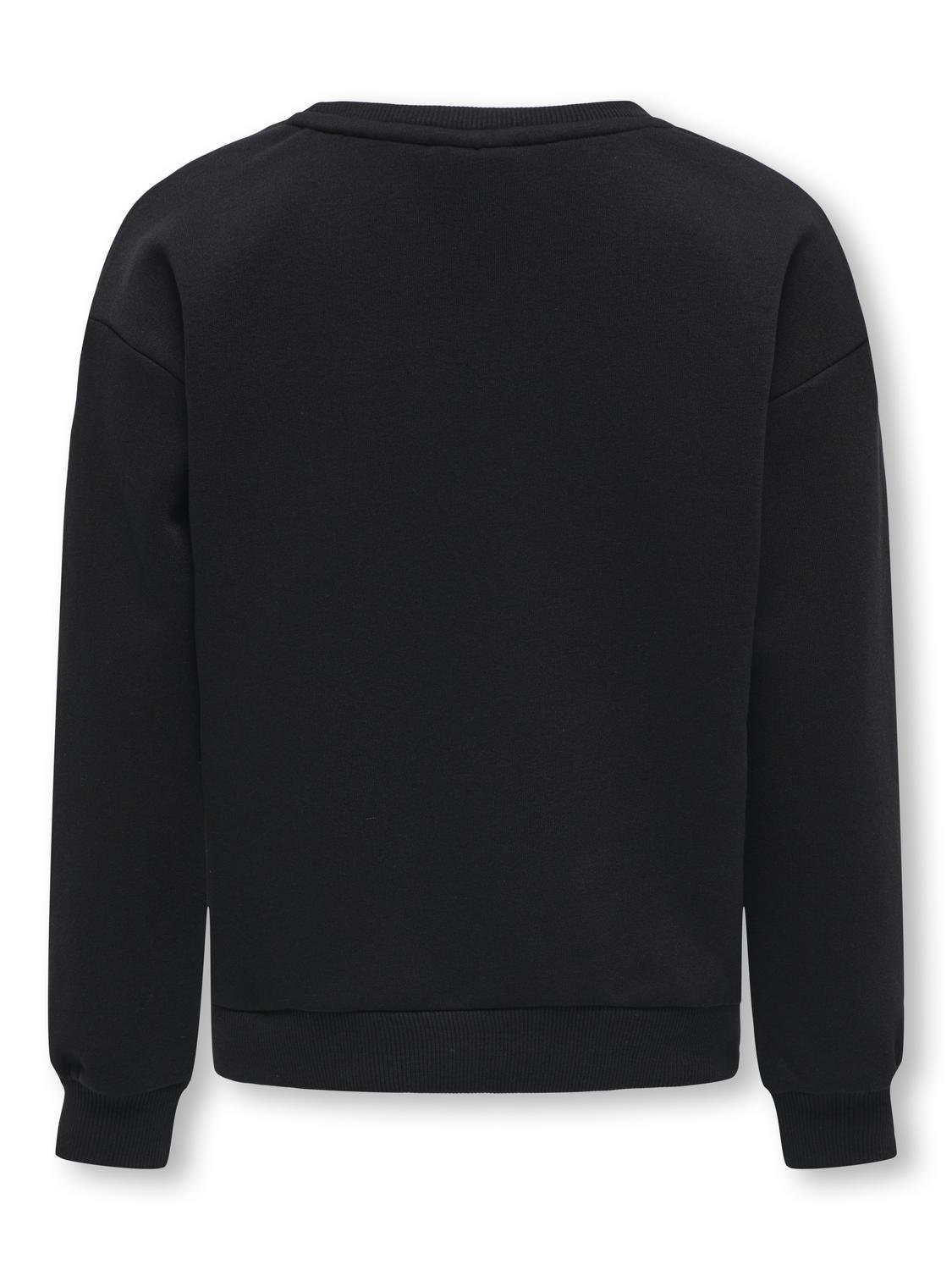 ONLY O-neck christmas sweatshirt -Black - 15306811