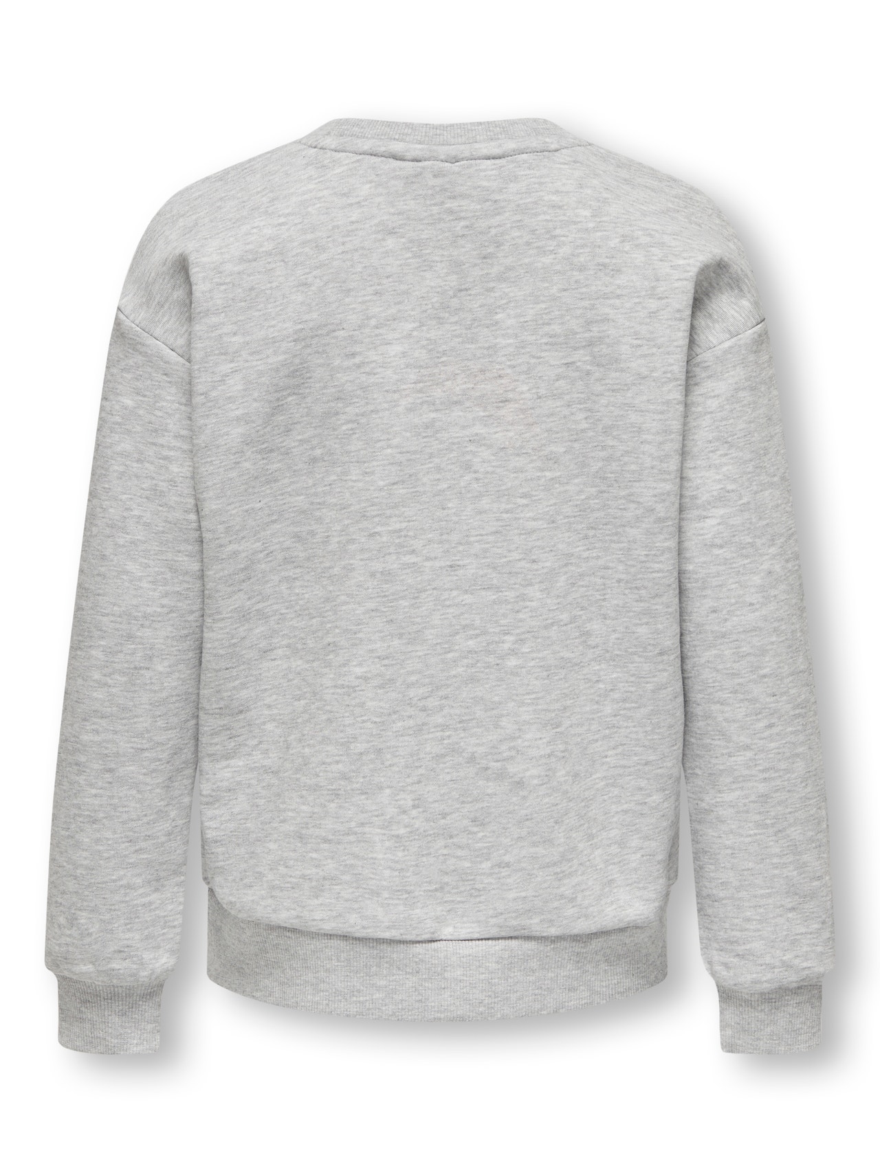 ONLY Normal passform O-ringning Sweatshirt -Light Grey Melange - 15306811