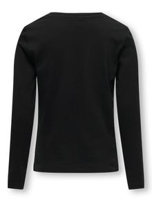 ONLY Krój swobodny Okrągły dekolt T-shirt -Black - 15306814