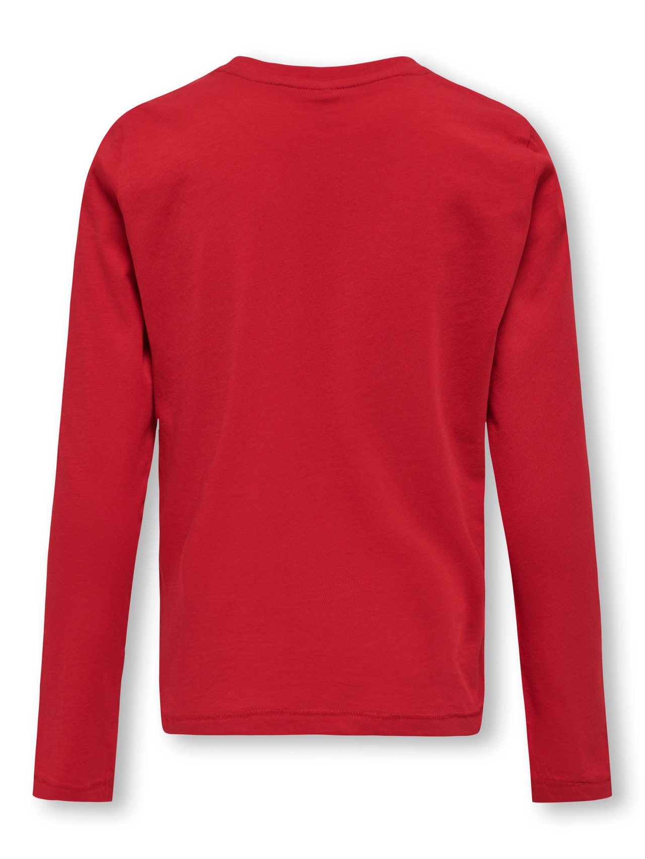 ONLY Avslappnad O-ringning T-shirt -Urban Red - 15306814