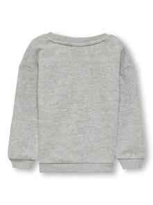 ONLY Sweat-shirts Regular Fit Col rond -Light Grey Melange - 15306815