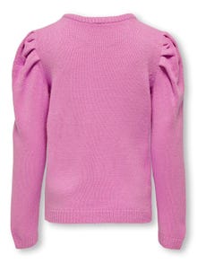 ONLY o-neck shirt with puff sleeves -Moonlite Mauve - 15306862