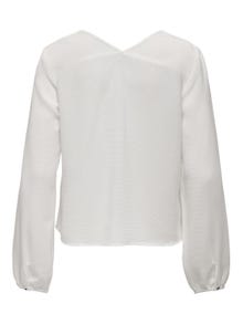 ONLY V-neck top with long sleeves -Cloud Dancer - 15306923