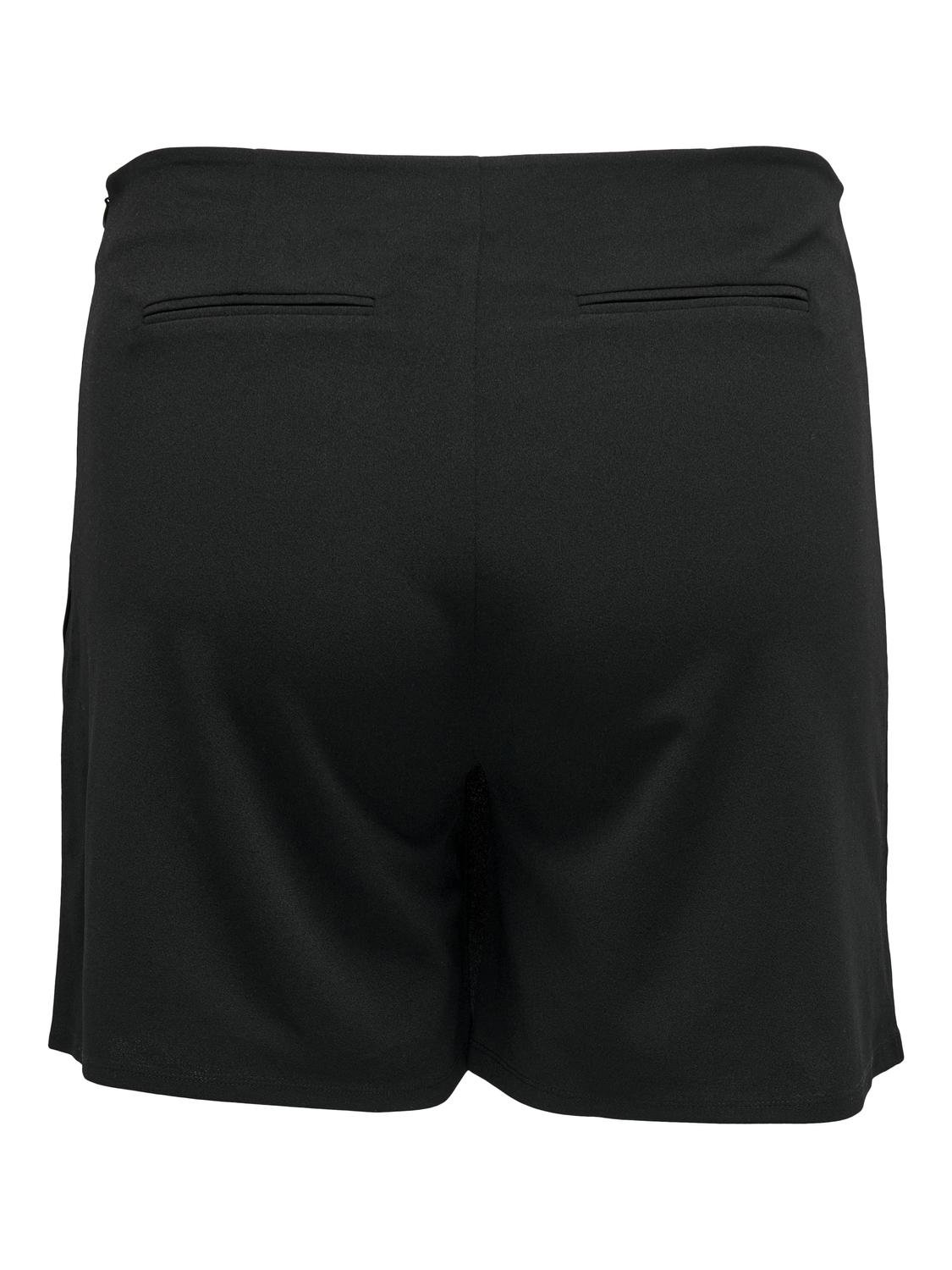 ONLY Regular Fit Middels høy midje Shorts -Black - 15306948