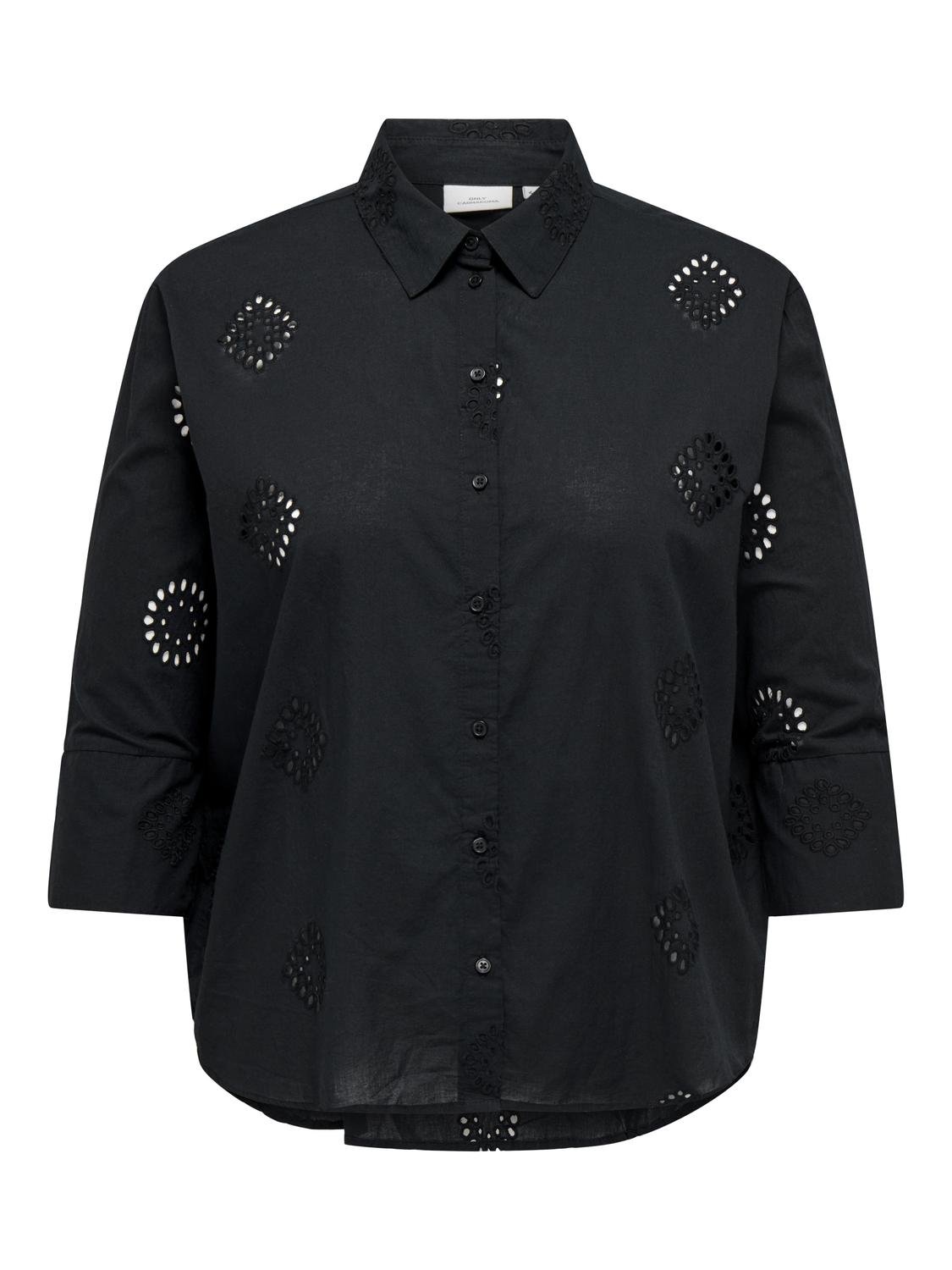ONLY Regular Fit Skjortekrage Skjorte -Black - 15306949