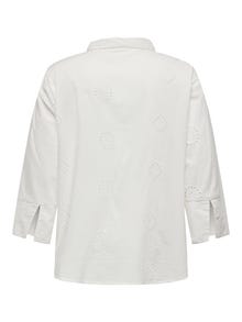 ONLY Camisas Corte regular Cuello de camisa -Cloud Dancer - 15306949