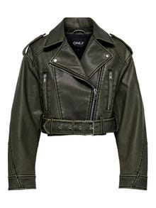 ONLY Faux leather jacket -Black - 15306980