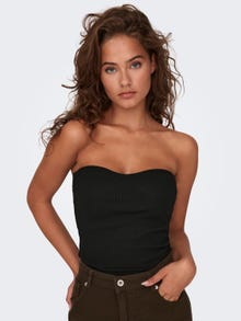ONLY Sleeveless knitted top  -Black - 15306989