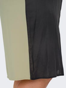 ONLY Normal geschnitten Hemdkragen Langes Kleid -Black - 15307107
