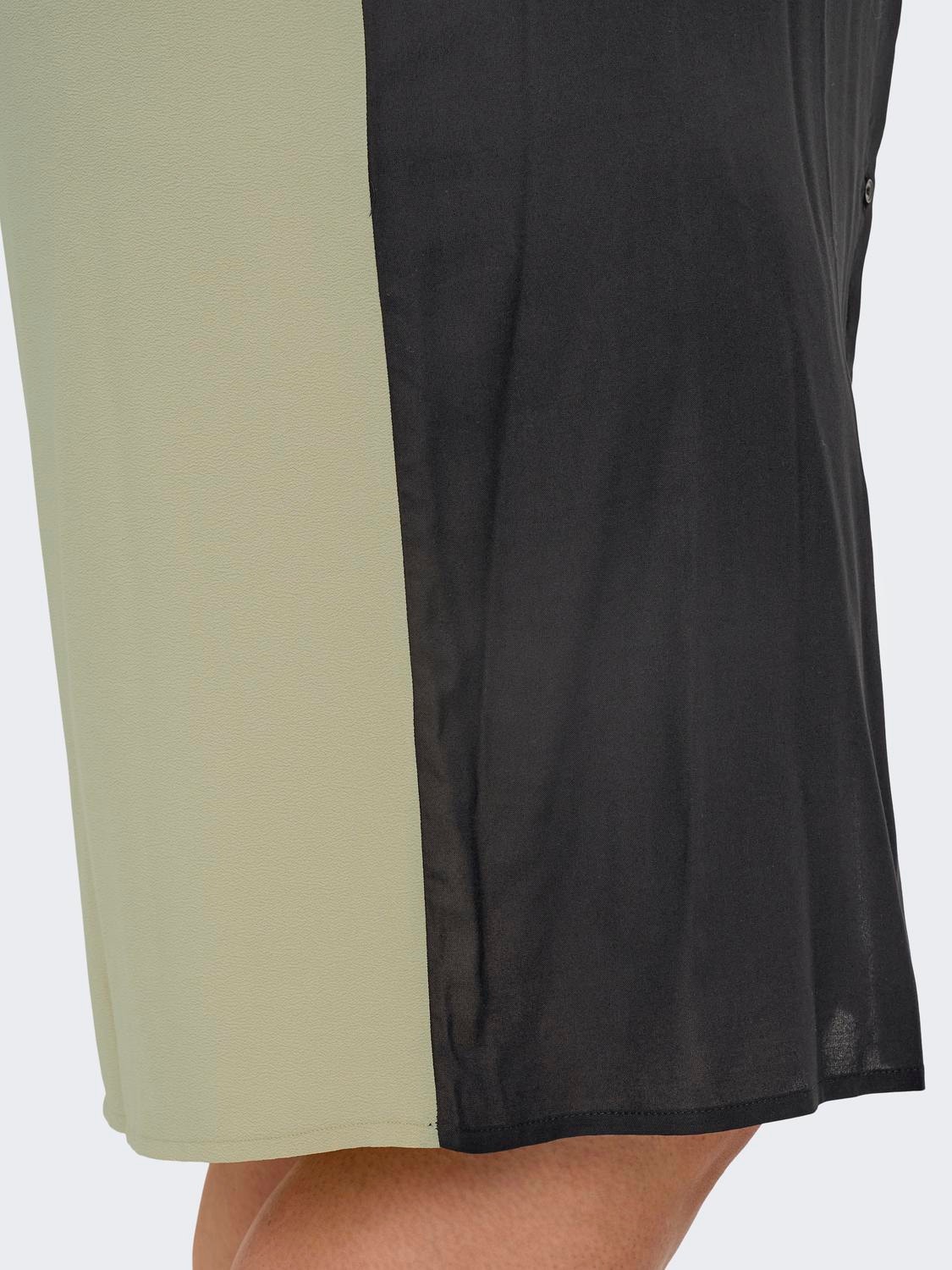 ONLY Normal passform Skjortkrage Lång klänning -Black - 15307107