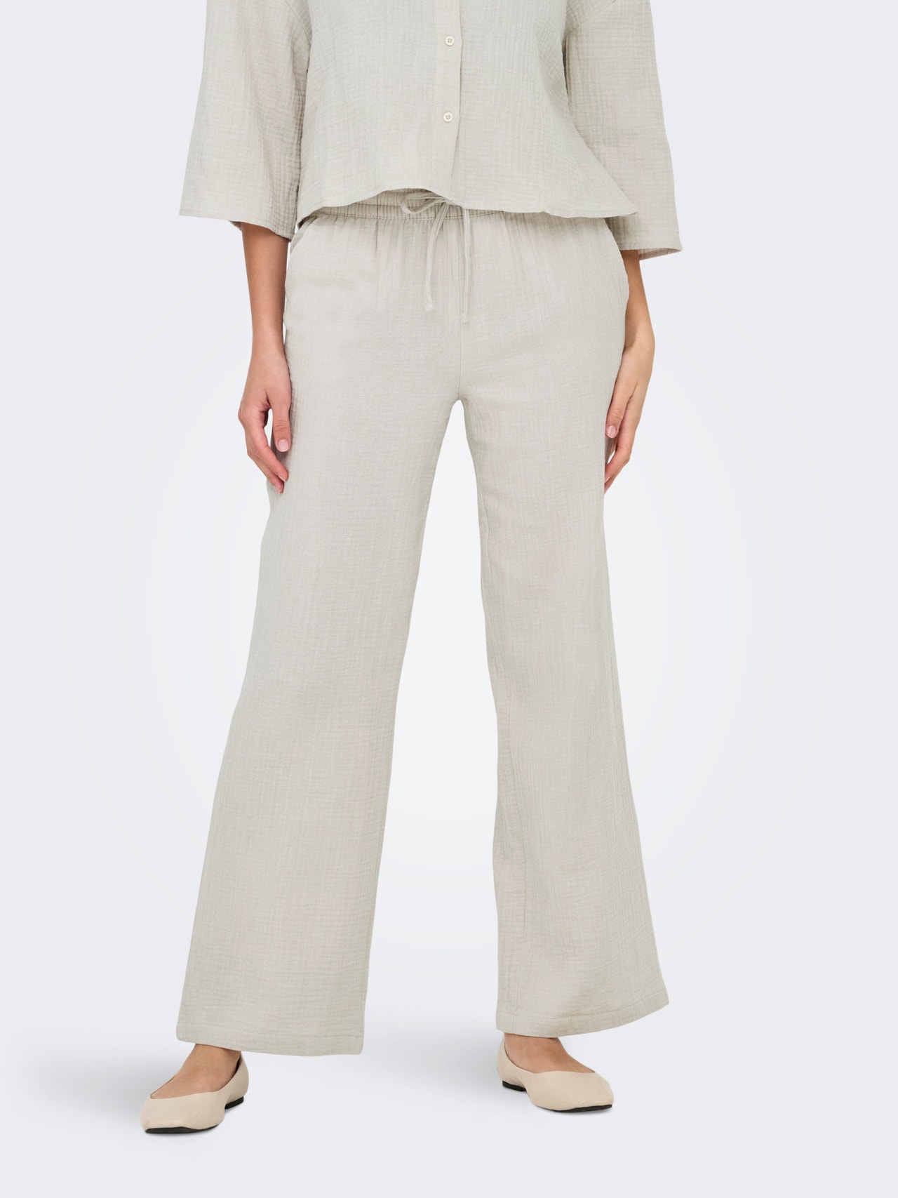 ONLY JDYTHEIS Plačios klešnės Kelnės plačiomis klešnėmis -Silver Lining - 15307150