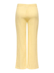 ONLY Široka noga stane Visoki struk Hlače za praćenje -Pale Banana - 15307150
