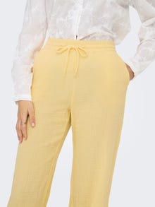 ONLY Široka noga stane Visoki struk Hlače za praćenje -Pale Banana - 15307150