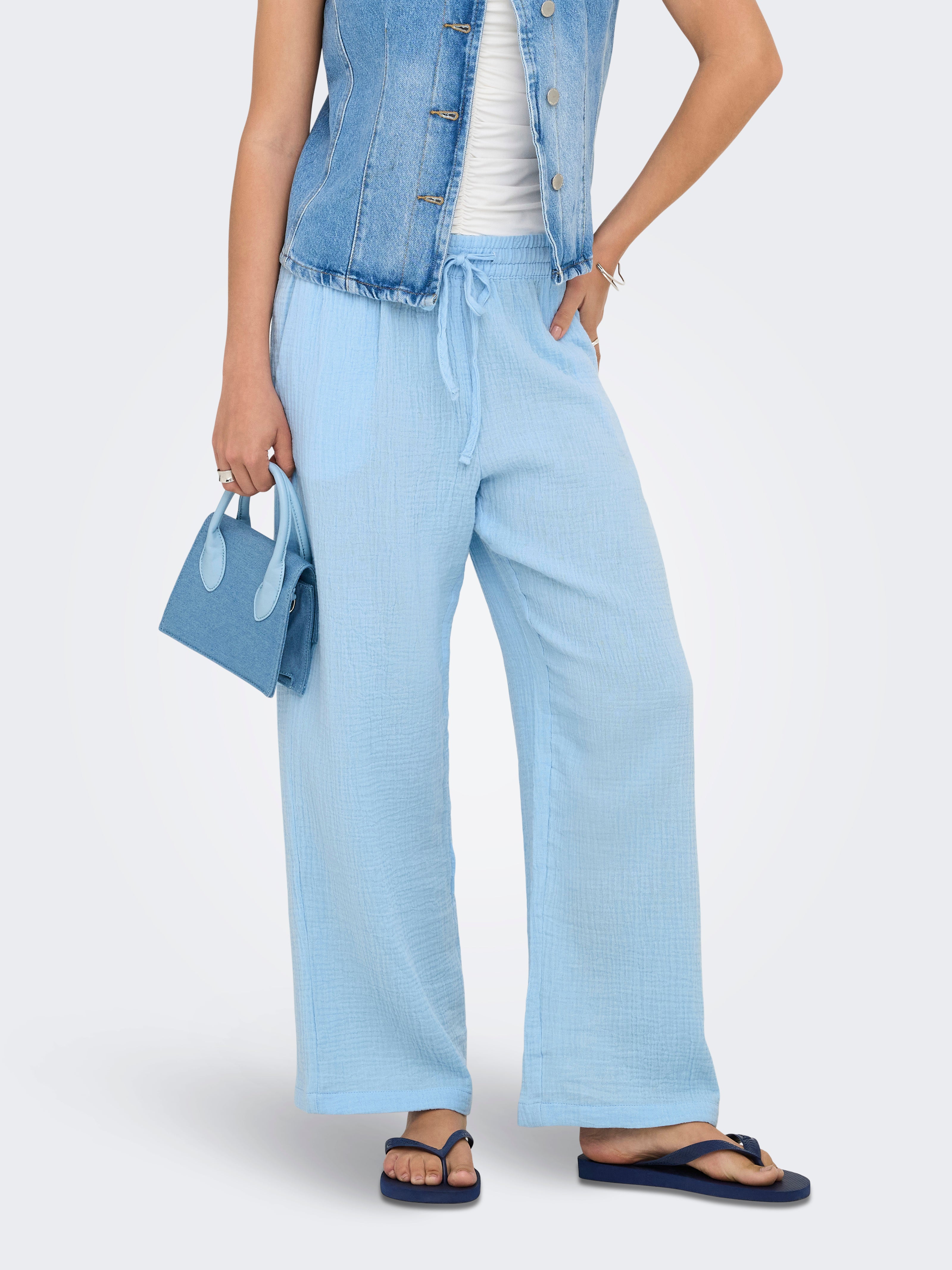 Jdytheis Weiter Beinschnitt Hose Mit Weitem Beinschnitt